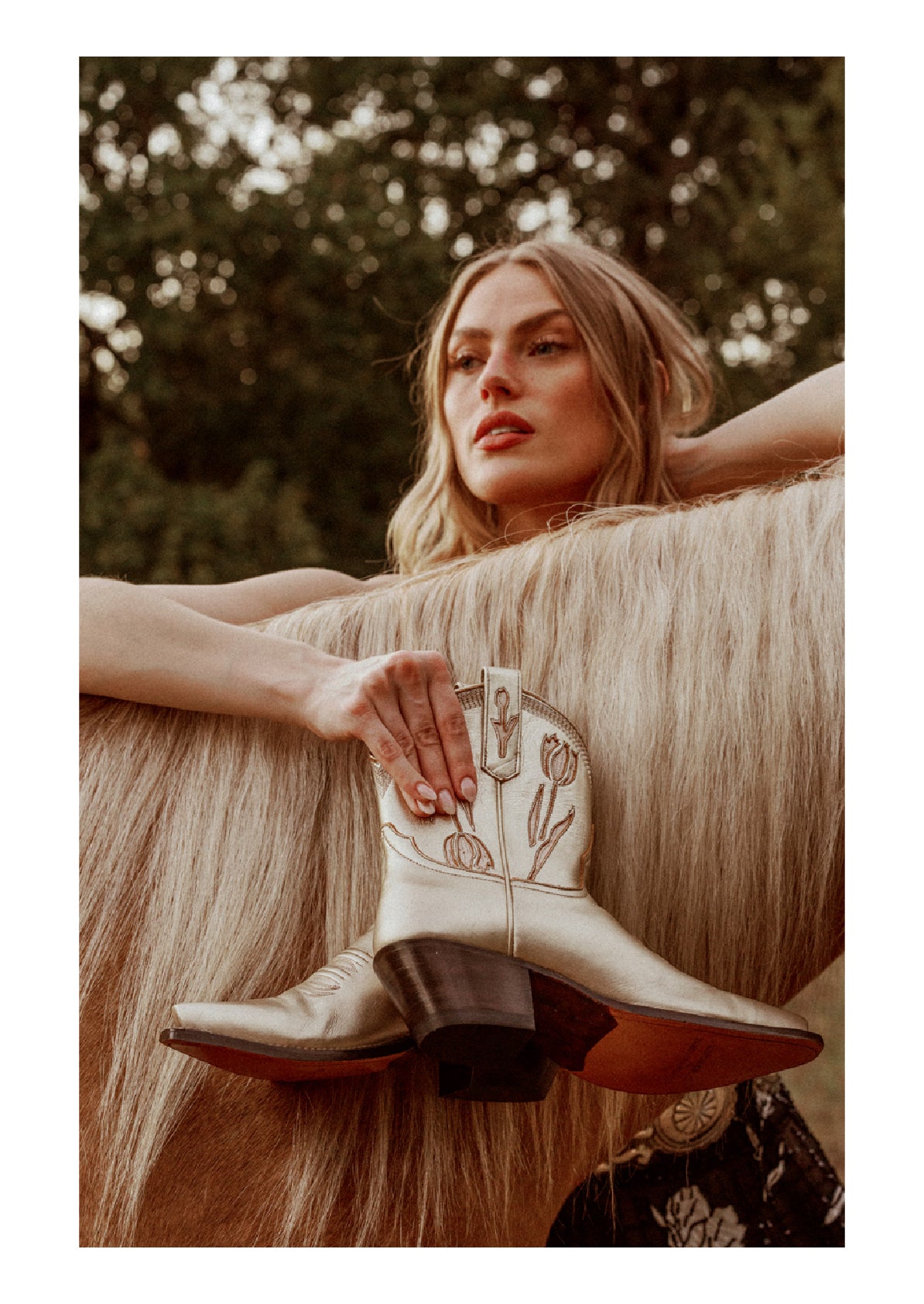 Georgia - Gold | Luxury Fashion Women's Cowboy Boot | Miron Crosby