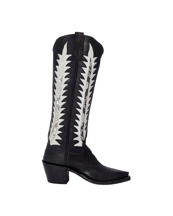 Kate Black Women's Luxury Fashion Cowboy Boots | Miron Crosby