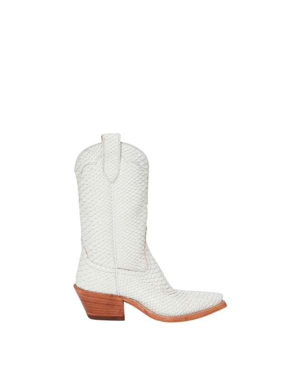 Kerri Crème Python Women's Luxury Fashion Cowboy Boots | Miron Crosby