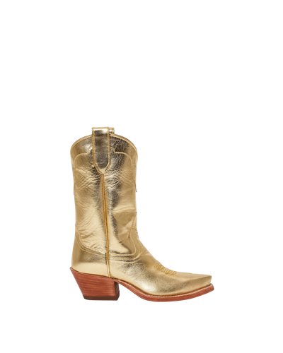 Kerri Metallic Gold Women's Luxury Fashion Cowboy Boots | Miron Crosby