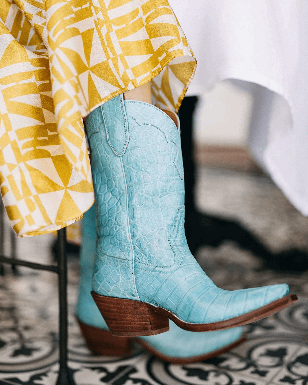 Pale blue boots hot sale