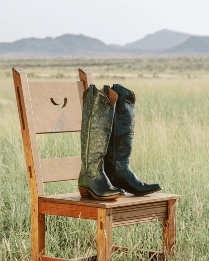 Miron Crosby Leigh Hunter Green Luxury Fashion Women s Cowboy Boots Miron Crosby 5.5