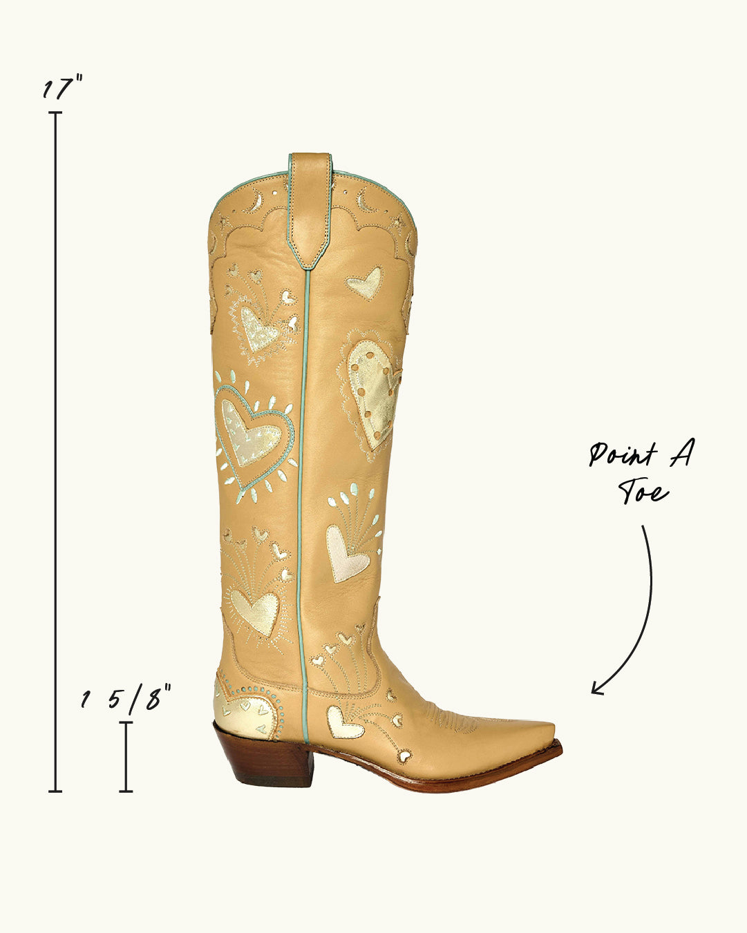 Lilly - Latte | Luxury Fashion Women's Cowboy Boot | Miron Crosby