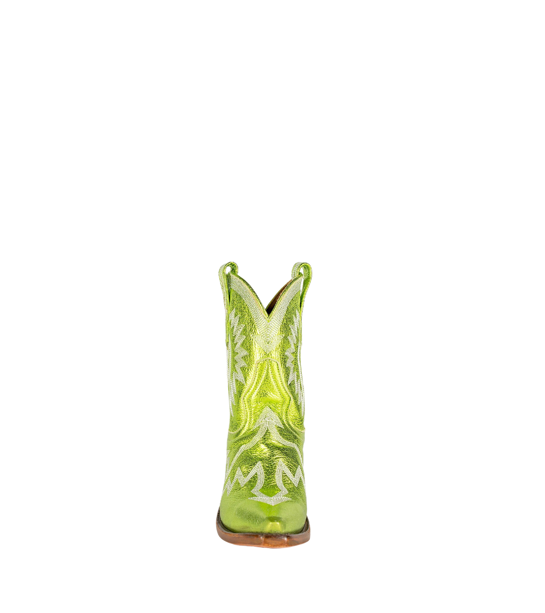 Maggie Metallic Lime Green