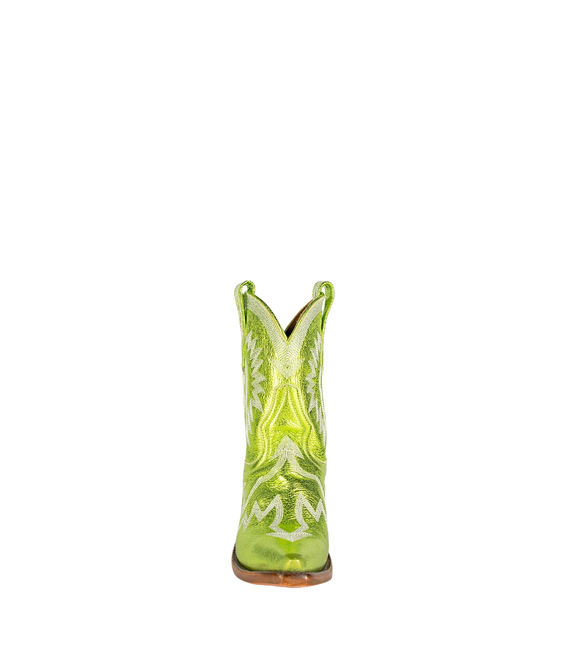 Maggie Metallic Lime Green