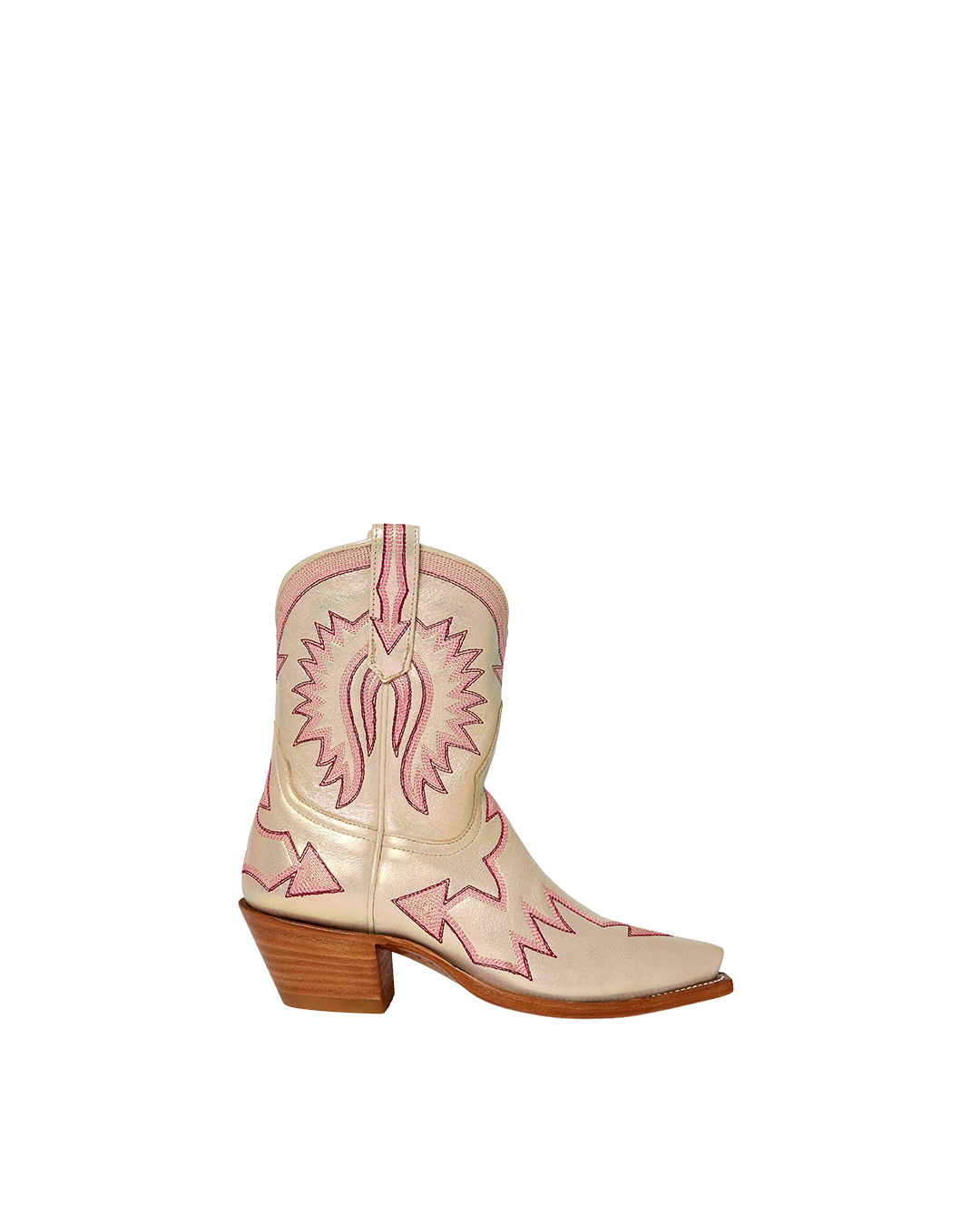 Maggie Iridescent Pink Luxury Fashion Cowboy Boots | Miron Crosby