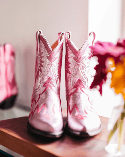 Miron Crosby Maggie Metallic Light Pink Luxury Fashion Women s Cowboy Boots Miron Crosby 8