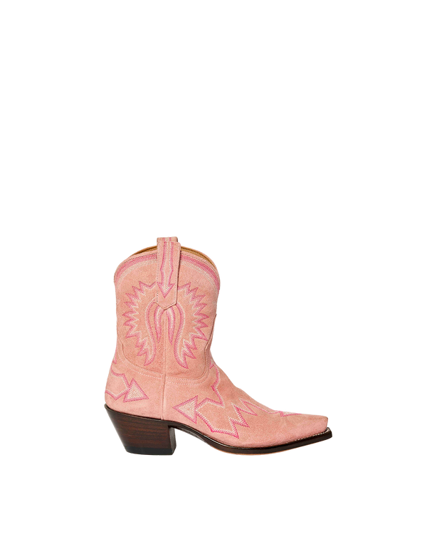 Maggie - Pink Suede | Luxury Fashion Women's Cowboy Boot | Miron Crosby