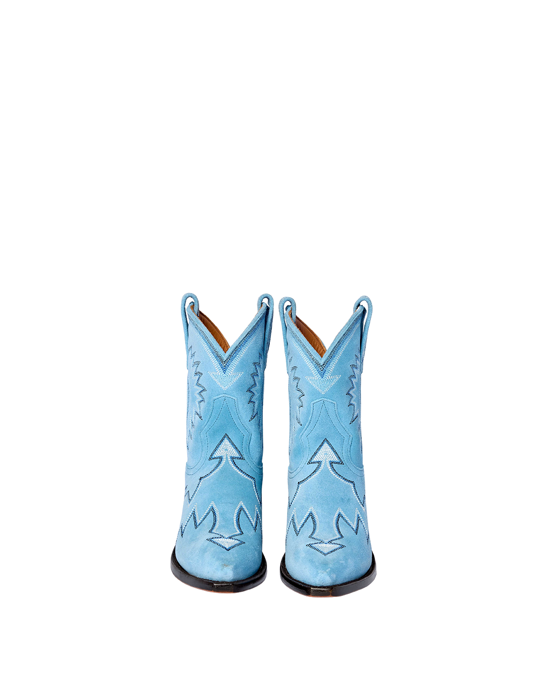 Maggie Powder Blue Suede | Luxury Fashion Cowboy Boots | Miron Crosby