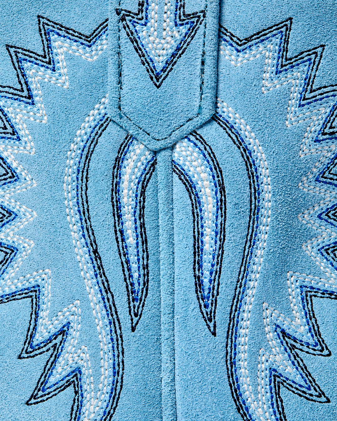Maggie Powder Blue Suede | Luxury Fashion Women's Cowboy Boot | Miron Crosby