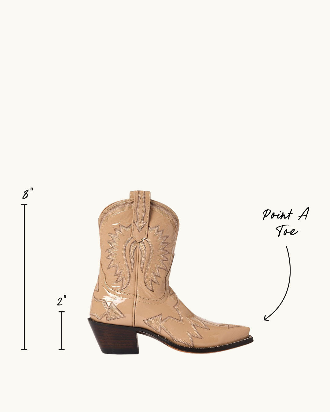 Maggie - Sable - Patent | Luxury Fashion Women's Cowboy Boot | Miron Crosby