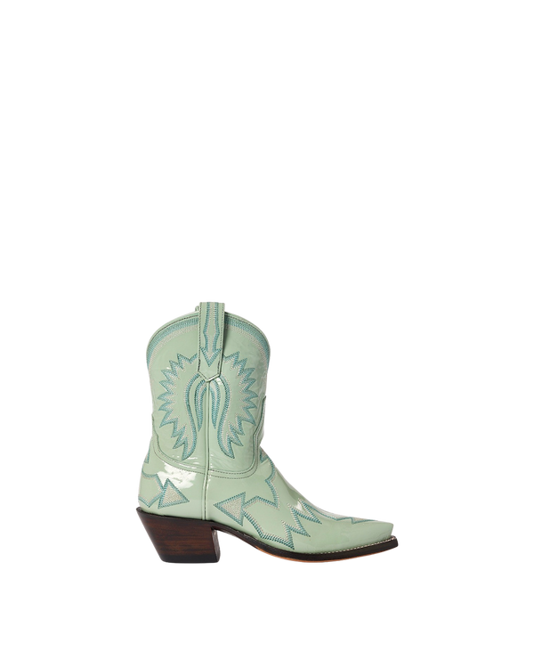 Maggie - Beurre - Patent | Luxury Fashion Women's Cowboy Boot | Miron Crosby
