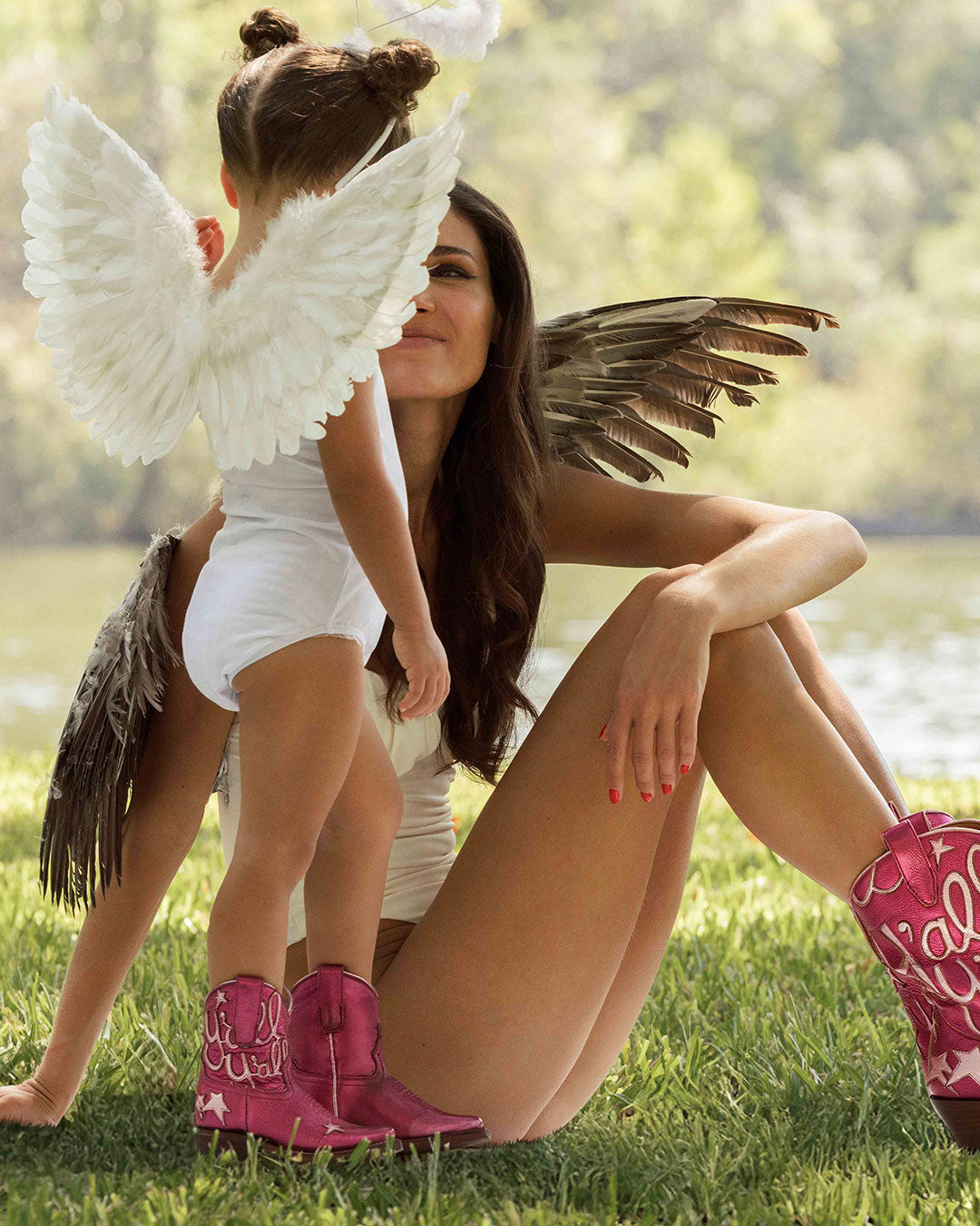Mini Sophie Metallic Hot Pink | Luxury Fashion Kid's Cowboy Boots