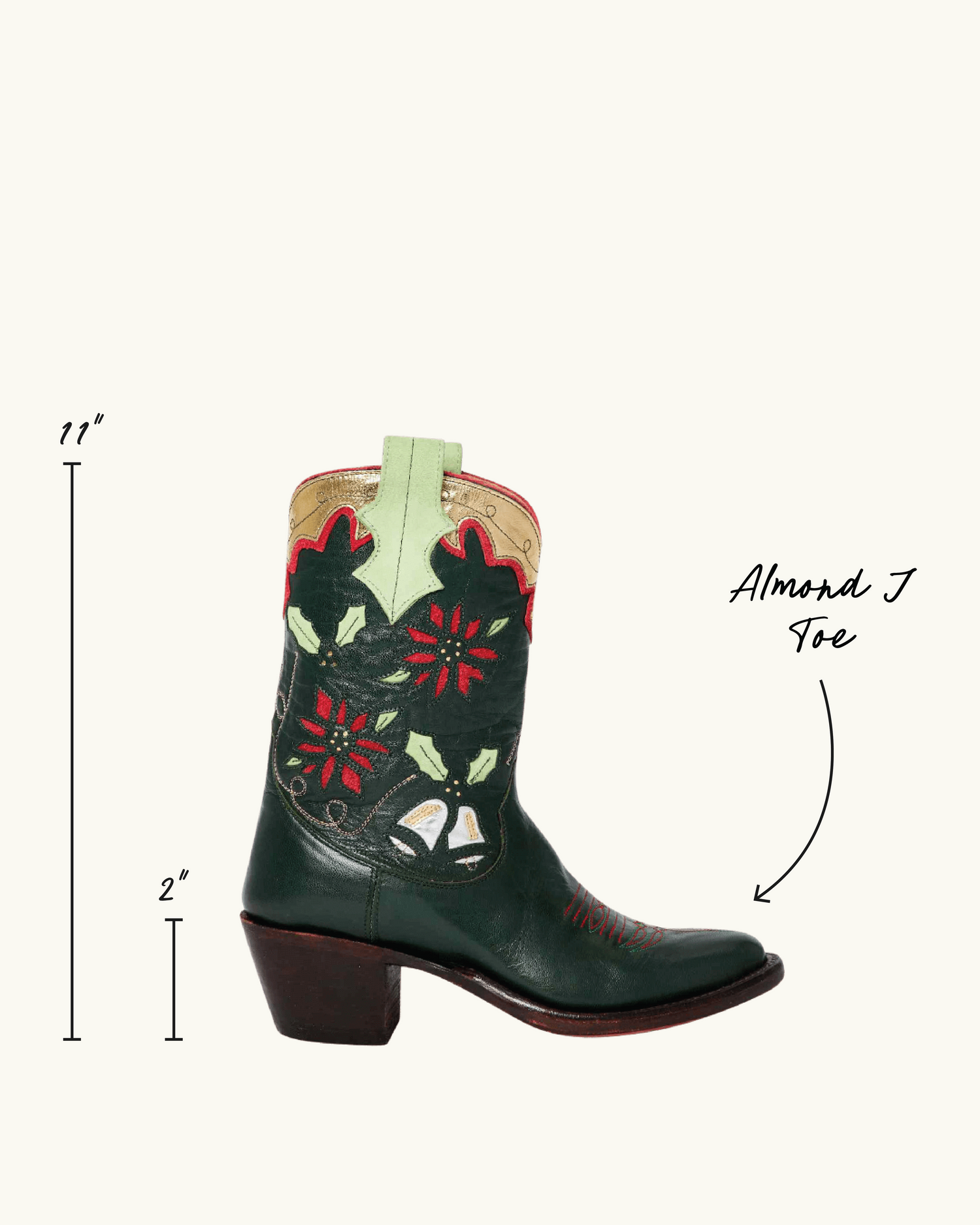 Noelle Green | Luxury Fashion Women's Cowboy Boot | Miron Crosby