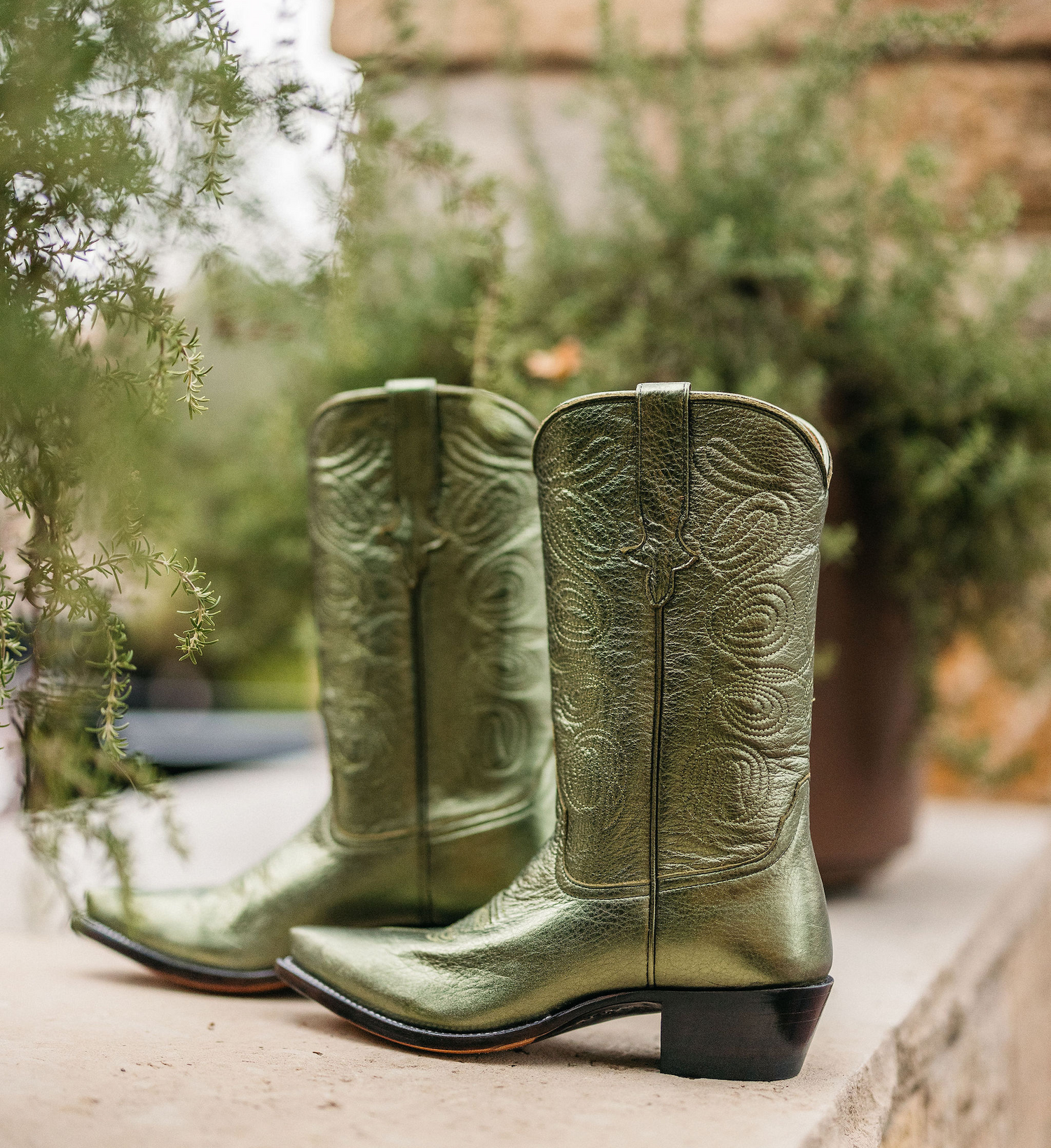 Metallic 2025 western boots