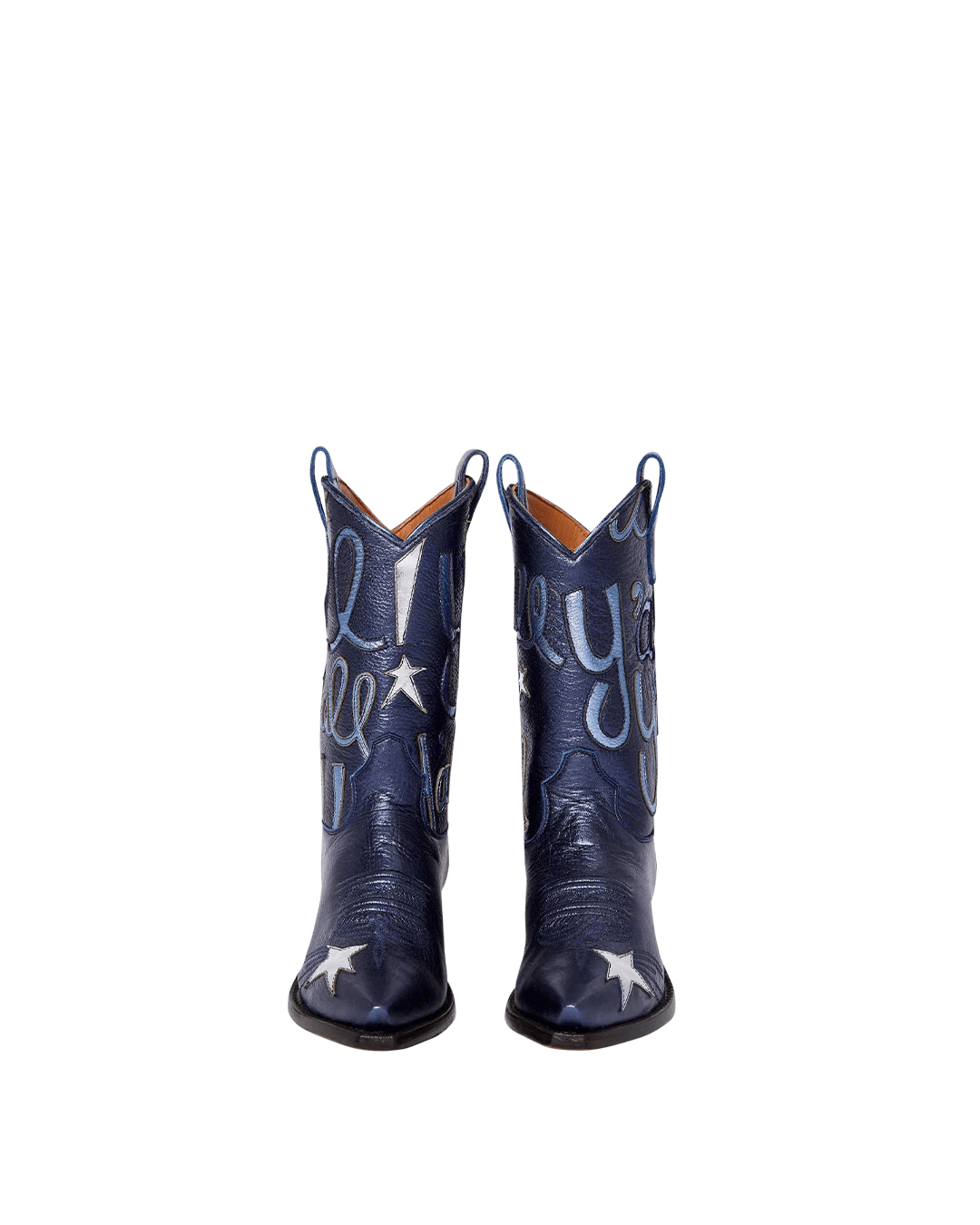 Sophie metallic navy luxury fashion women s cowboy boots miron crosby