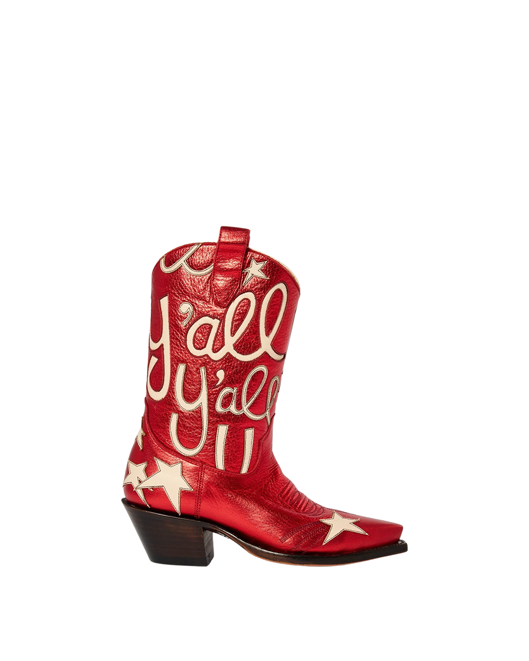 Sophie Metallic Red Luxury Fashion Cowboy Boots | Miron Crosby