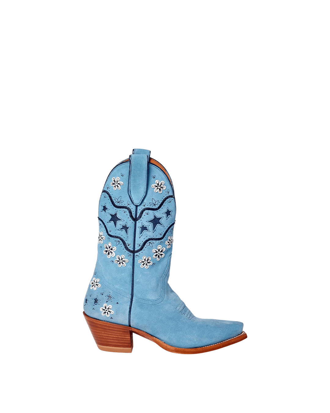 Wade Powder Blue Suede Women&