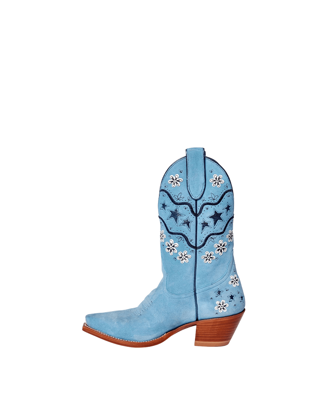 Wade Powder Blue Suede Women&