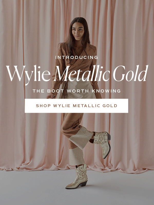 Wylie - Metallic Gold | Luxury Fashion Women's Cowboy Boot | Miron Crosby