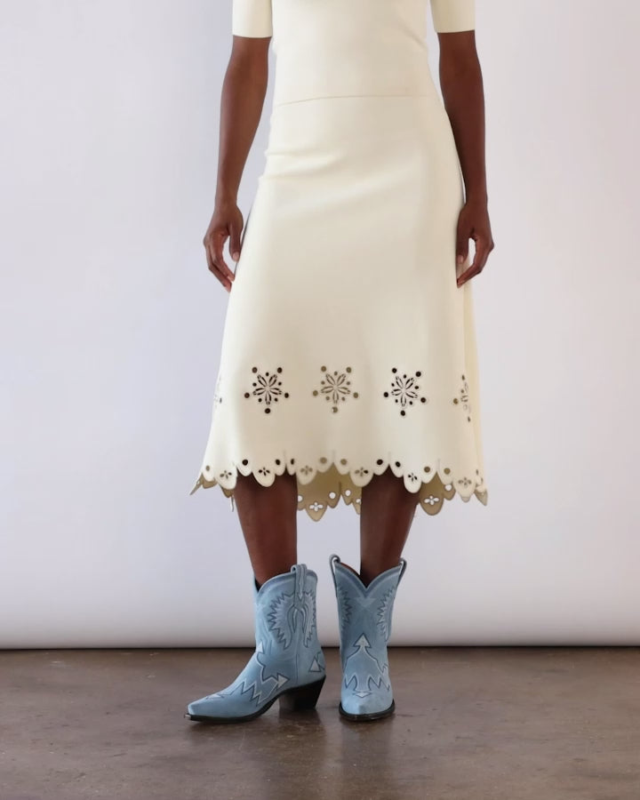 Maggie Powder Blue Suede Luxury Fashion Women's Cowboy Boots | Miron Crosby