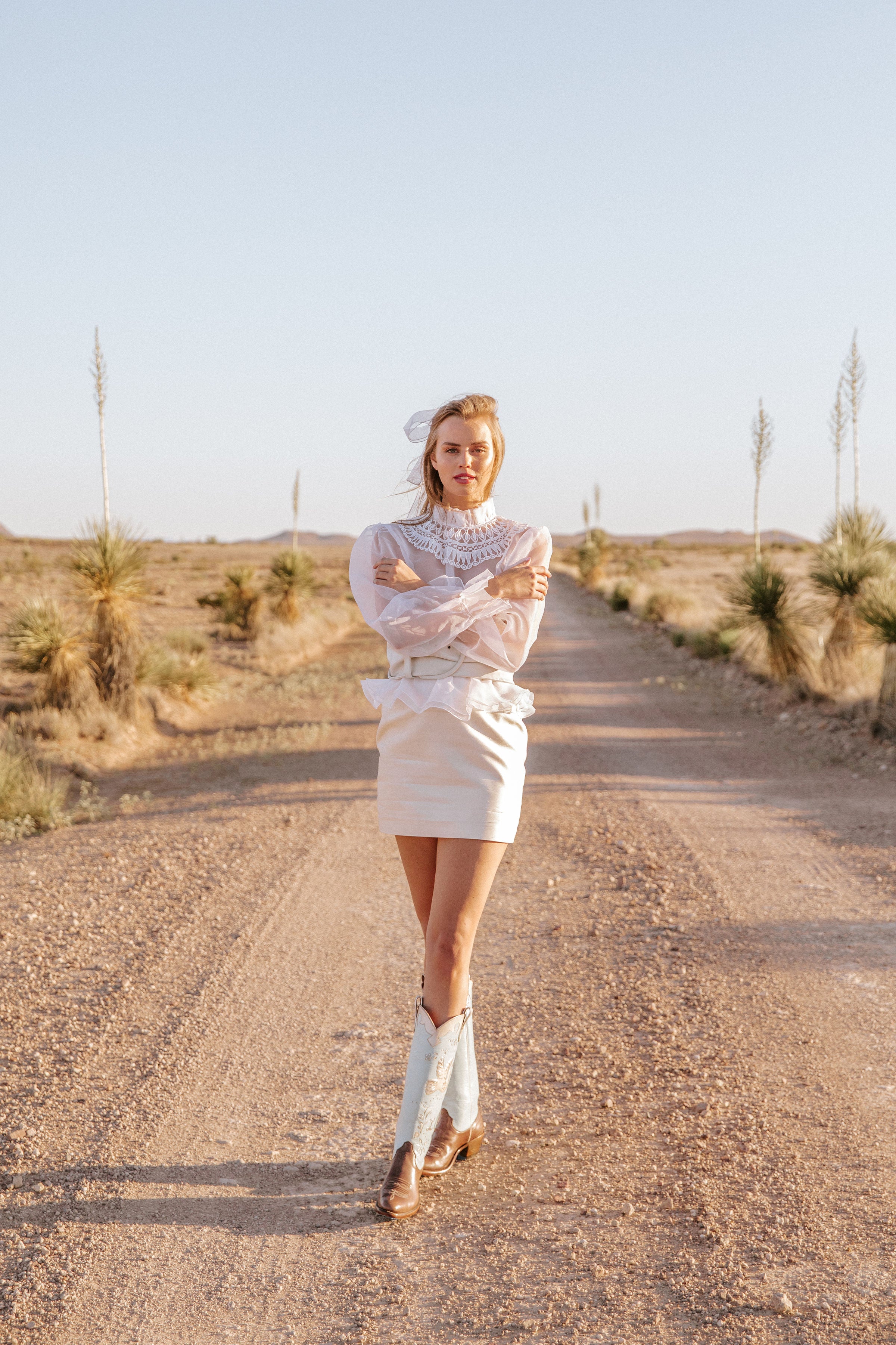 Cowboy boots and wedding dress hotsell